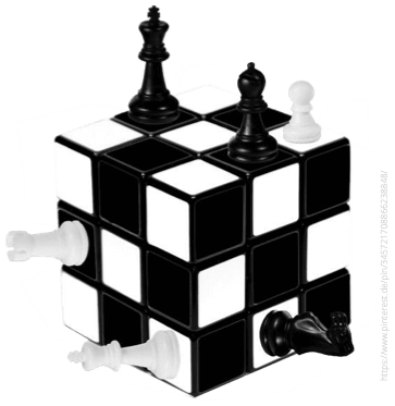 Servant Leader spielen 3D-Schach
